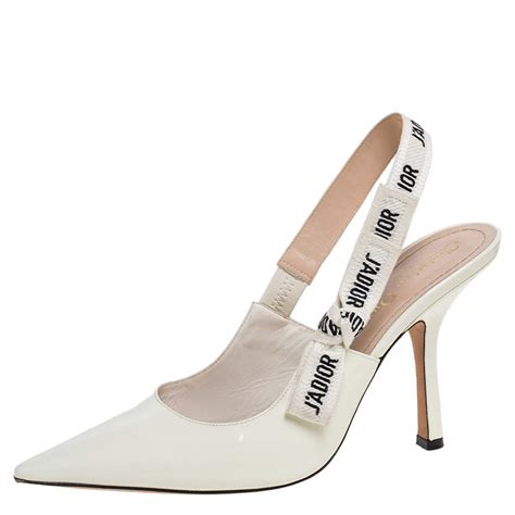 dior white heels